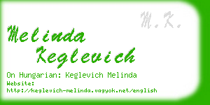 melinda keglevich business card